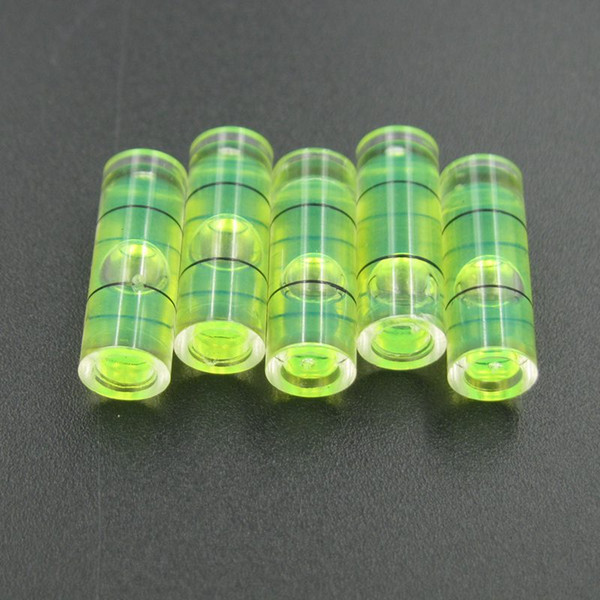 Haccury (25 pieces /lot) 6.5*18 mm Plastic Tube Level Bubble Spirit Level Parts