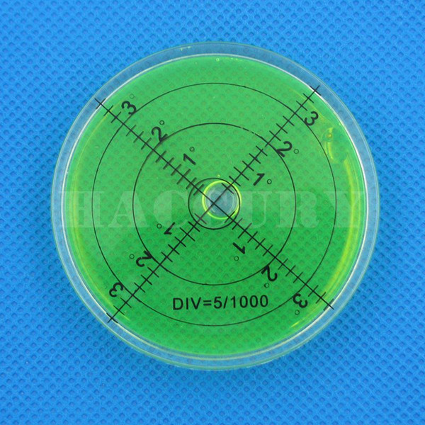 HACCURY 66*10mm High Precision bubble level spirit level vial Accessories for measuring instrument Circular bubble level Green Red Color