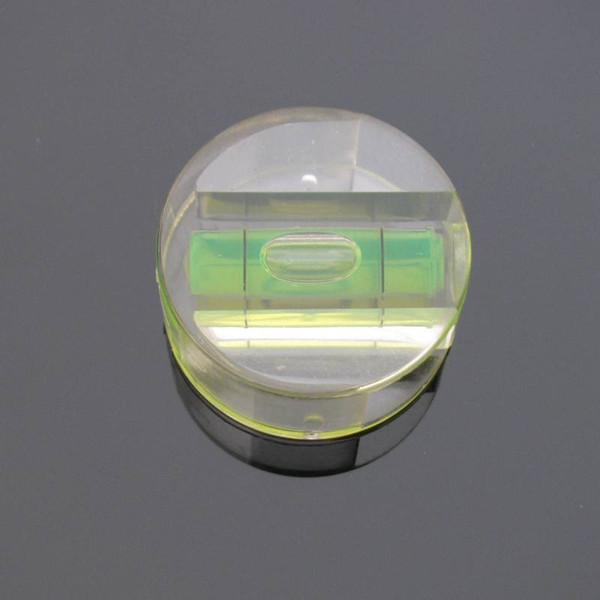 HACCURY Round bubble Level bubble vials Circular spirit level Round Plastic vial Green Color Accessories for measuring instrument