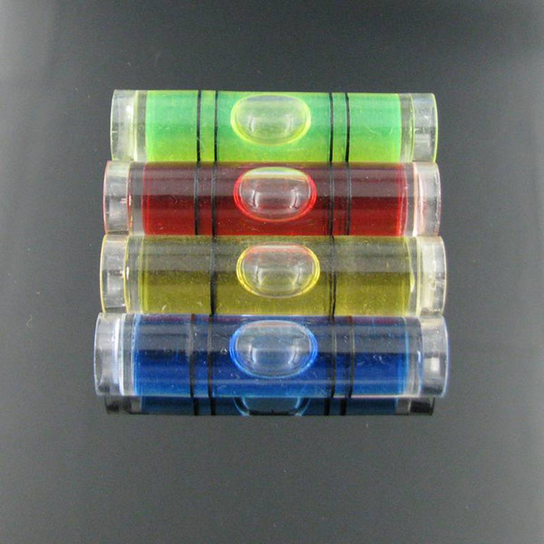 (25 pieces /lot) 9.5*40 mm Plastic Tube Level Bubble Spirit level Bubble Four color