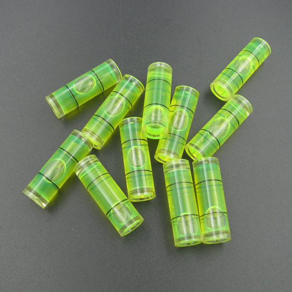 Haccury (25 pieces /lot) 10*30 mm Plastic Tube Level Bubble Spirit Level Parts