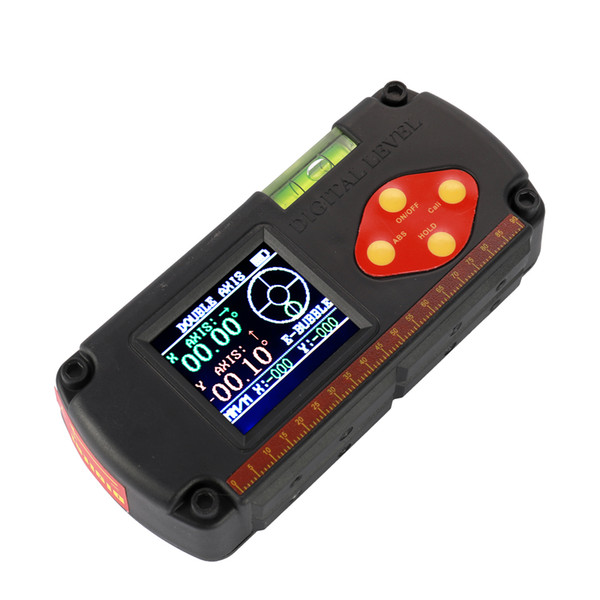 Digital Protractor Dual-axis Angle Ruler Digital Level Inclinometer 0.1 Degree Accuracy with USB Cable Built-in Lithium Battery