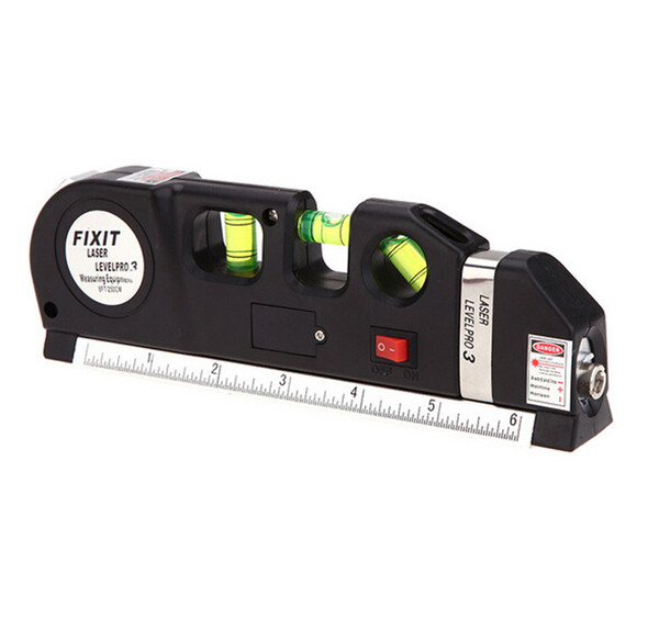 Pro Measuring Tape Tools Infrared Laser Level Ruler Horizontal Vertical Cross Line Laser Leveler For Indoor Decoration