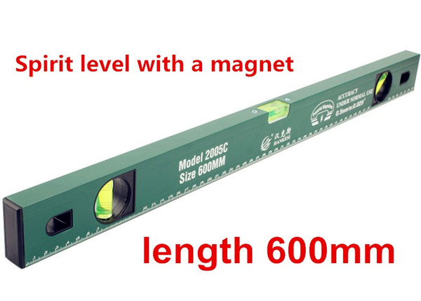 Foot Level High Precision Spirit Level Magnetic Level Measuring Instrument Tool 600 Mm Horizontal Ruler Nivel Burbuja