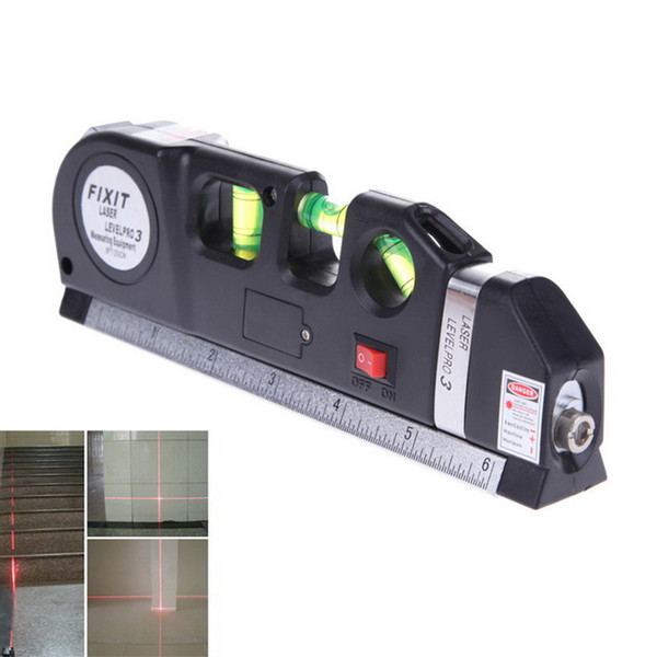 Pro Measuring Tape Tools Infrared Laser Level Ruler Horizontal Vertical Cross Line Laser Leveler For Indoor Decoration