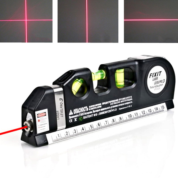 Pro Measuring Tape Tools Infrared Laser Level Ruler Horizontal Vertical Cross Line Laser Leveler For Indoor Decoration