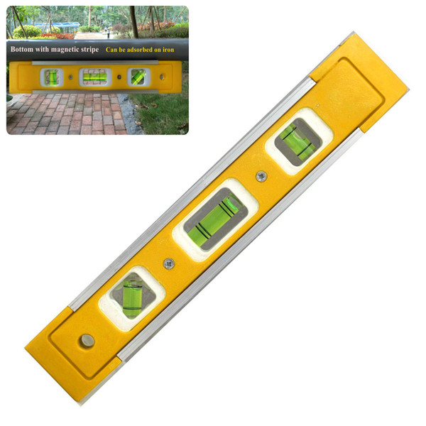 16inch Lightweight Plastic Bubble Spirit Level Vial Triple Measure Ruler Tool Kit