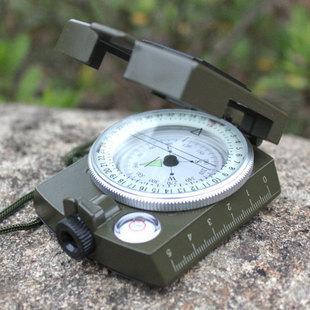 Professional Pocket outdoor waterproof multifunctional geology compasses with neon light