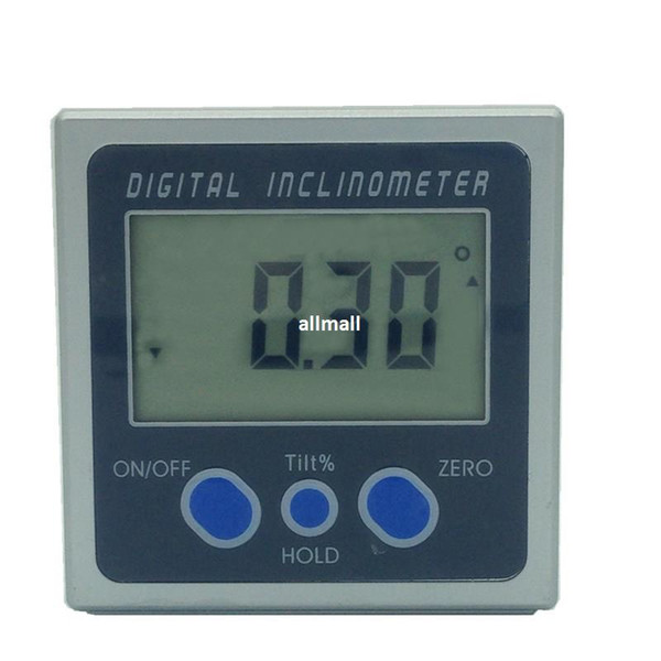 Freeshipping Digital Protractor Inclinometer Bevel Box Level Measuring Tool Electronic Angle Meter Angle Finder Angle Gauge Magnetic Base