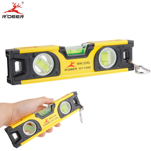 easurement Analysis Measuring Instruments RDEER 200mm Bubble Spirit Level Ruler Mini Protractor Horizon Vertical Level Measuring Instr...