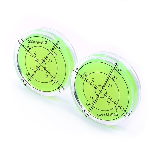 New Green Clear Crystal Acrylic Bubble Spirit Level Round Measuring Meter For Electrical Appliances Washing Machines