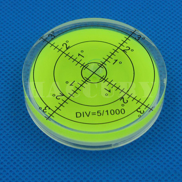 HACCURY 66*10mm High Precision bubble level spirit level vial Accessories for measuring instrument Circular bubble level Green Red Color