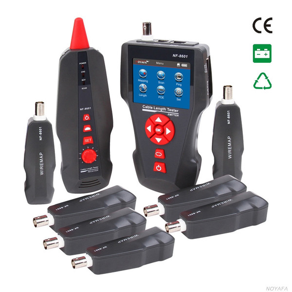 Freeshipping Multi-functional Network Cable Tester LCD Cable length Tester Breakpoint Tester English version