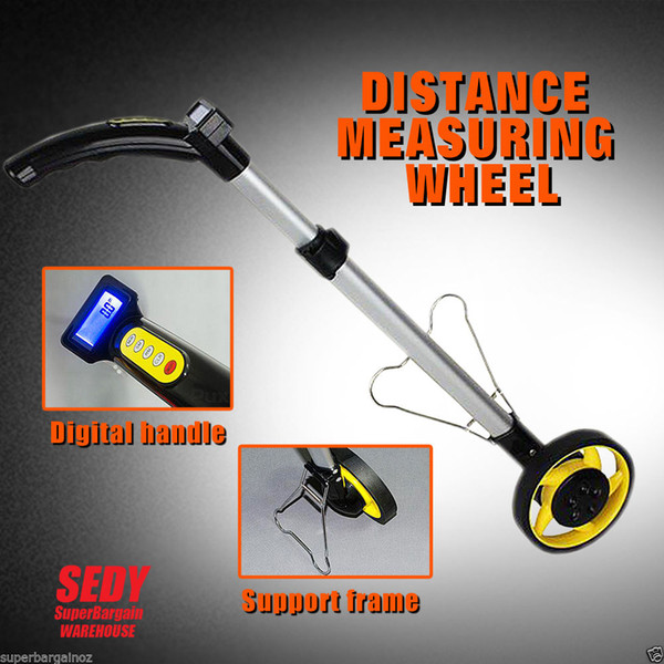 Freeshipping Digital Measuring Wheel LCD Display Extendable in Case 10KM Walking Tape Measure