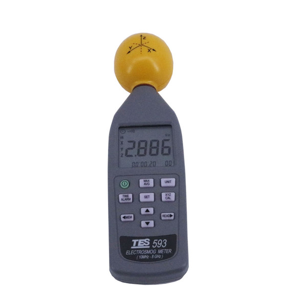 Digital TES-593 EMF Meter Data Logger RF Power Measurement for Transmitters