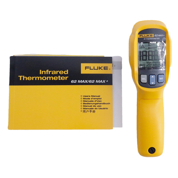 Fluke 62 MAX + IR Thermometer The 62 MAX+ has Dual Rotating Lasers