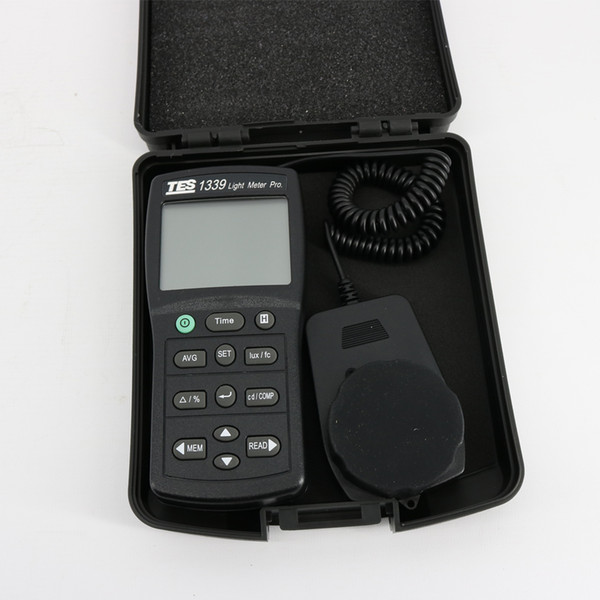 New Handheld Digital Light Meter Luminous Dual Display Digital Lux Tester TES-1339 with Data Hold Function