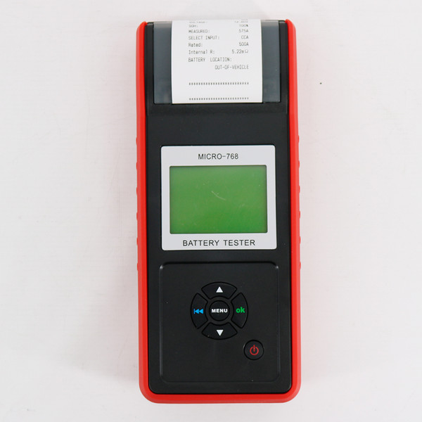 MICRO-768A Auto Battery Tester With Printer Voltage Measure Range: 1.0-30VDC