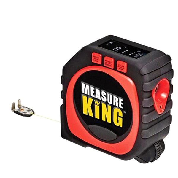 2018 New Measure King 3-in-1 Digital Tape Measure String Mode Sonic Mode Roller Measuring Tools Dropshipping AD045+