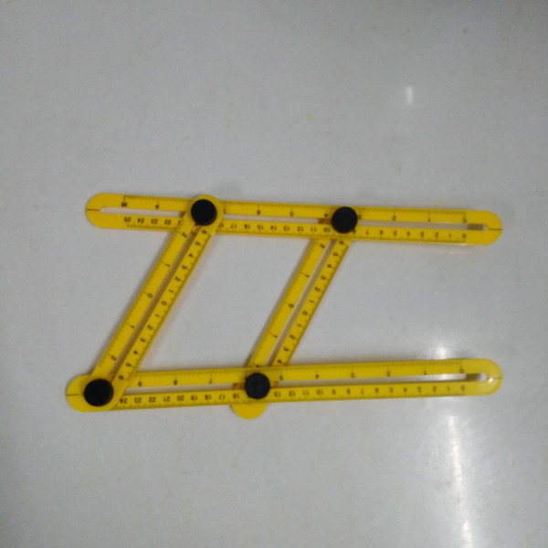 Angle Measure Multi-Angle Ruler Template Tool Measures All Angles Forms Angle-izer for Handymen Builders Craftsmen Repetitive