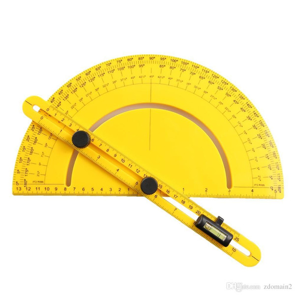 1Piece Plastic Protractor Professional Template Tool Angle Finder Angle-izer Engineer Protractor Measure Tool Arm Ruler Gauge