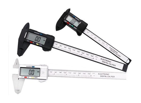 2018 Sale QST New Arrival 1pc 0&150mm 6 Inch Lcd Digital Electronic Carbon Fiber Vernier Caliper Gauge Micrometer Measuring Tools