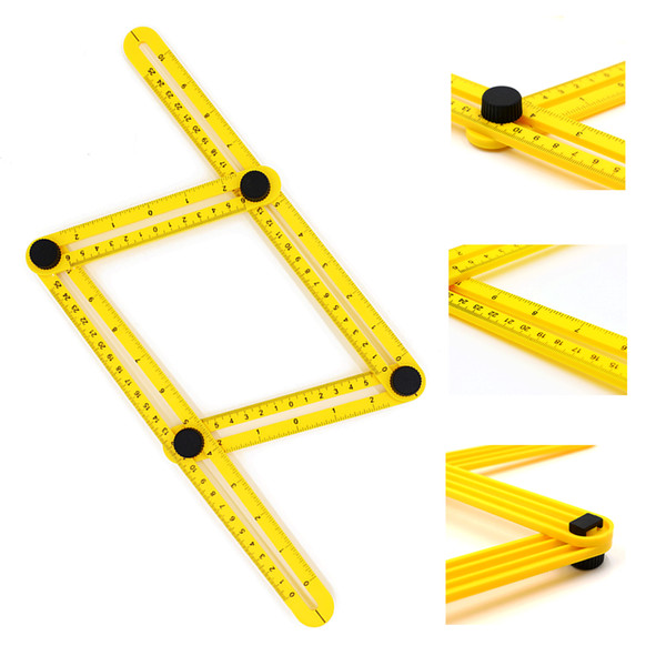 Angle-izer Angle Measure Multi-Angle Ruler Template Tool Measures All Angles Forms Angle-izer for Handymen Builders Craftsmen Repetitive 524