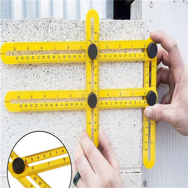 Multi-Angle Ruler Template Tool Measures All Angles Forms Angle-izer for Measurement Outdoor Tools Flexible Easy Tool PP(China (Mainland))