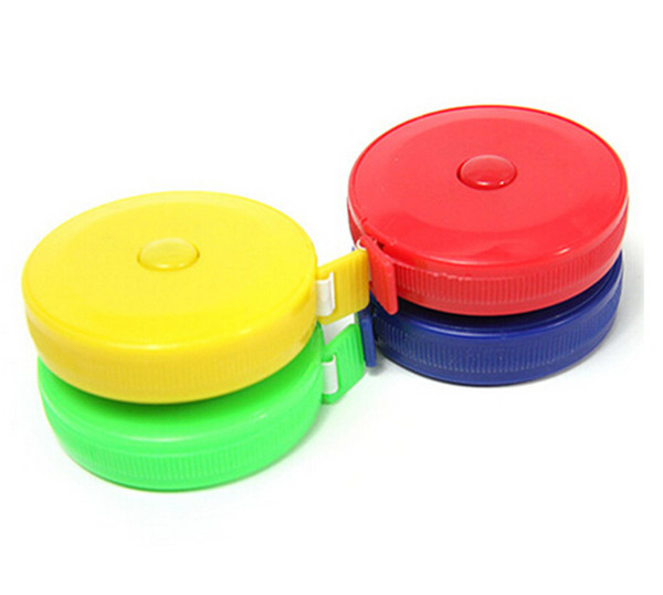 30pc Plastic tape measure Home tool clothing size Soft feet Automatic retractable mix color free shipping