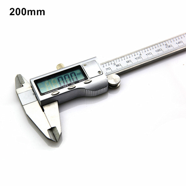 free shipping stainless steel digital caliper industrial grade 200mm vernier caliper inner outside depth measuring instrument precision 0.03