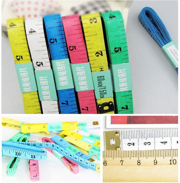 Wholesale 5000pcs 150CM PVC Material Sewing Machine Body Measuring Tape Cloth Sewing Ruler And Tailor Of Tape Measure 60 Inch Body Tape