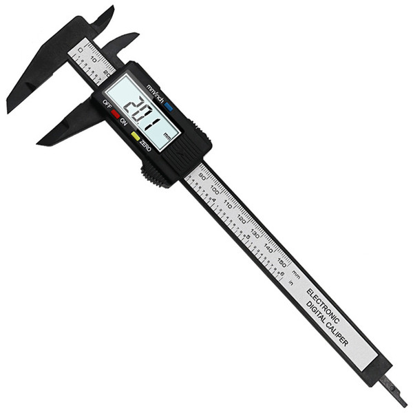 100mm 150mm Electronic Digital Caliper 6 Inch Carbon Fiber Vernier Caliper Gauge Micrometer Measuring Tool Digital Ruler