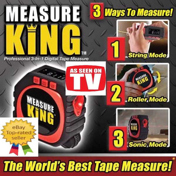 New Measure King star 3-in-1 Digital Tape Measure String Mode Sonic Mode Roller Measuring Tools Dropshipping