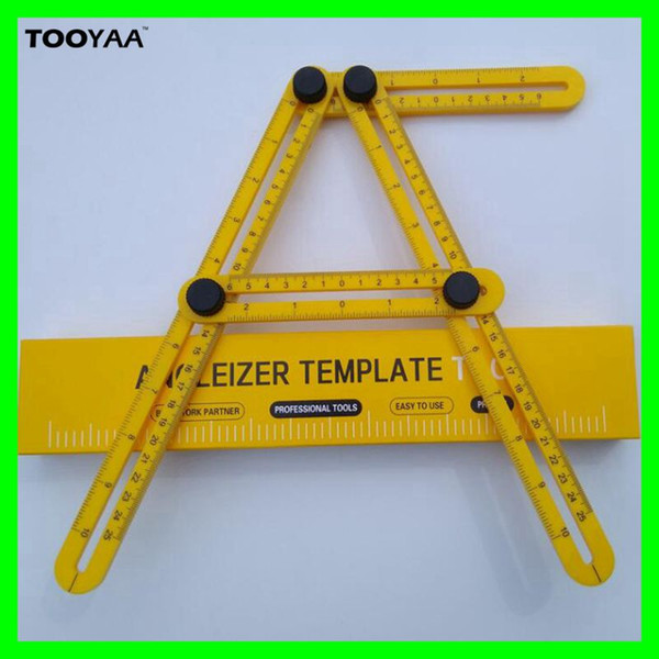 Angle-izer Multi-Angle Measuring Ruler Four-Sided Foldable Instrument Rules General Tools All Angel Forms For Builders Craftsmen