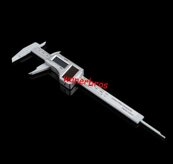 1pcs 6 inch 0-150mm 0.1MM Solar Digital Caliper Carbon Fiber Composite Dual Power Calipers LCD Vernier Gauge Micrometer digimatic caliper