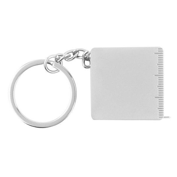 Wholesale-Portable full metal ruler tape measure multifunctional keychain key chains key chain key ring