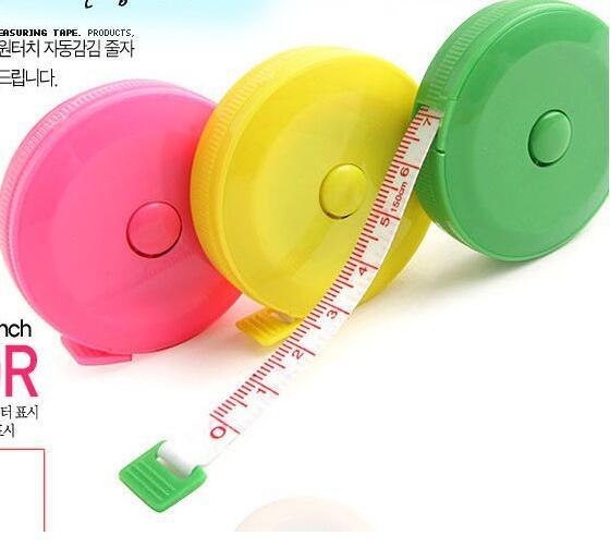 mix color Plastic Clothes tape measure Tape Measures Home tool clothing size Soft feet Automatic retractable mix color