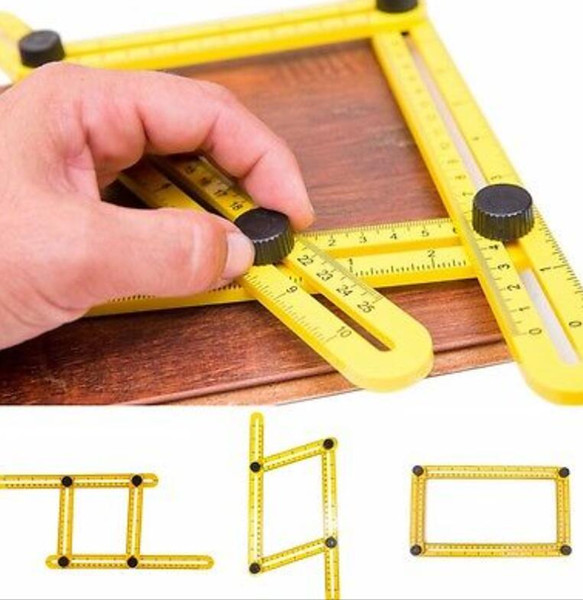 Angle-izer Angle Measure Multi-Angle Ruler Template Tool Measures All Angles Forms Ruler Template Tool Measuring Instrument KKA1639