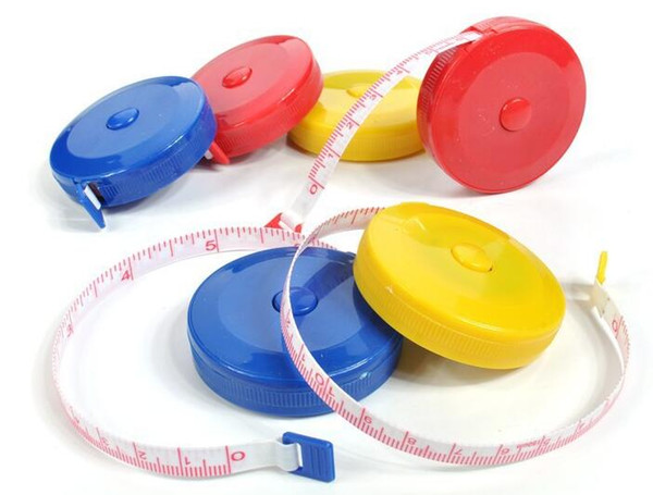 Candy color 1.5M mini portable tape measure keychain Sewing Tailor Retractable Ruler Tape Free Shipping