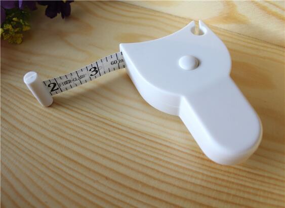 High Quality 1.5m Fitness Accurate Body Fat Caliper Measuring Body Tape Ruler Measure Tape Measure White Body Fat Caliper MM021b