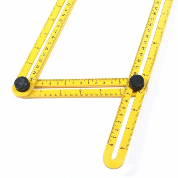 High quality Multifunctional Angle Model Angle Ruler Plastic Measuring Tool to mark bricks, tiles, lumber and laminates