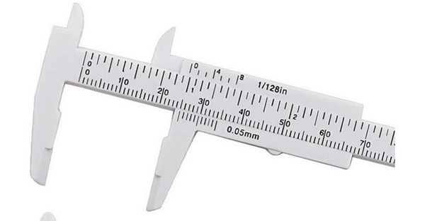 Plastic Measuring Tools Mini Vernier Calipers 1 mm/mini Ruler Micrometer Gauge 80 mm Length Vernier Calipers Measurements for Promotion Gift