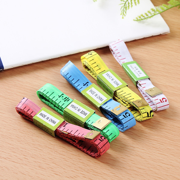 Useful Body Measuring Ruler Sewing Tailor Tape Measure Soft 1.5M Sewing Ruler Meter Sewing Measuring Tape Random Color