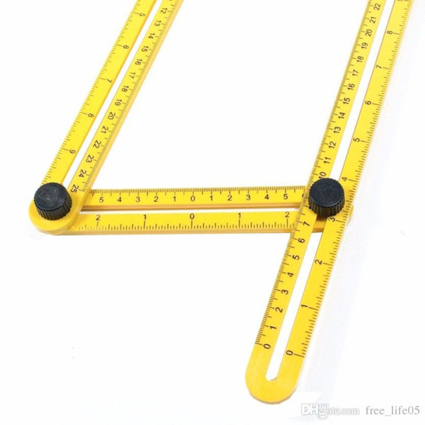 High quality Multifunctional Angle Model Angle Ruler Plastic Measuring Tool to mark bricks, tiles, lumber and laminates