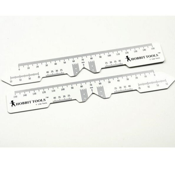 Wholesale-50 Pieces/lot Pupil Distance Meter Optical PD Ruler Measuring Instrument White