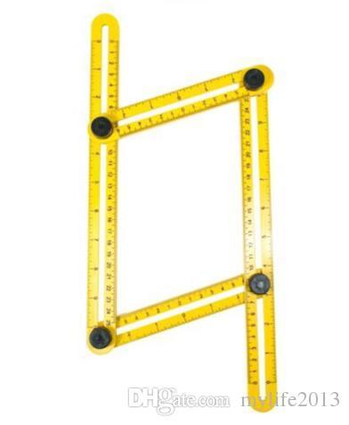 Angle Measure Multi-Angle Ruler Template Tool Measures All Angles Forms Angle-izer for Handymen Builders Craftsmen Repetitive AJI-461