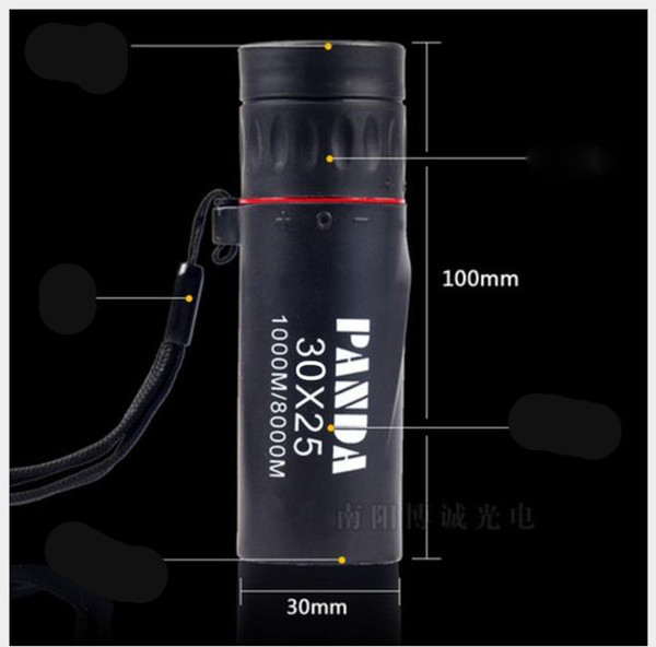 Mini portable high definition low light level night vision non infrared outdoor telescope
