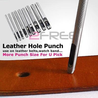 New men and women leather perforated belt pads hollow hole steel punch machining tool