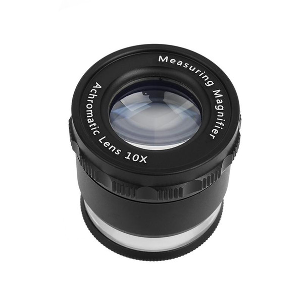 Beileshi Magnifier With 8 Led Lights 10X Magnification Loupes Cruciate Scale Magnifying Glass