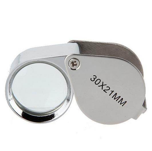 Free shipping 30x 21mm Jewelers Eye Magnifying Glass Magnifier Loupe